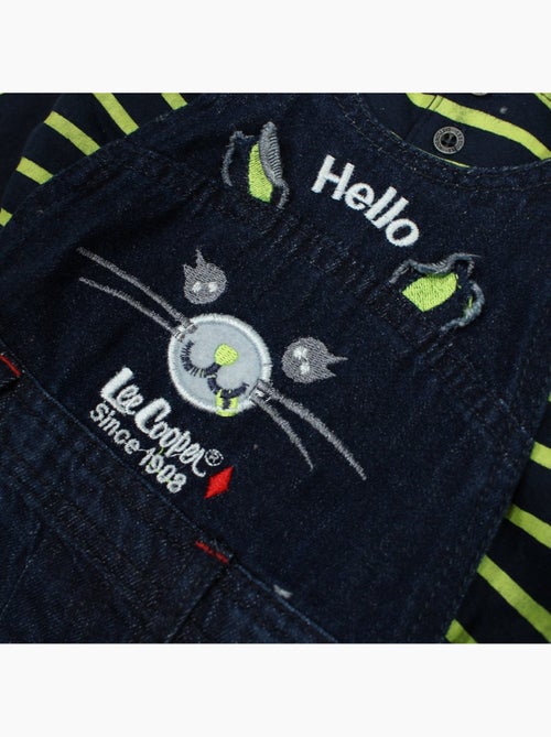 Lee Cooper - Ensemble bébé polo manches longues avec salopette - Kiabi
