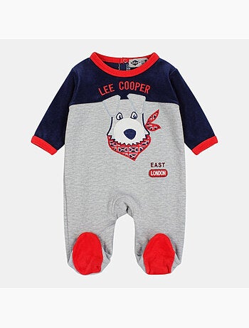 Lee Cooper - Ensemble bébé pyjama et body avec bonnet et bavoir à motif