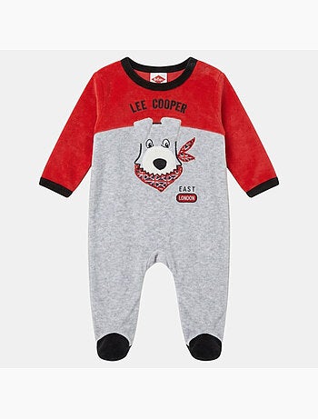 Lee Cooper - Ensemble bébé pyjama et body avec bonnet et bavoir à motif