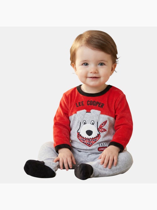 Lee Cooper - Ensemble bébé pyjama et body avec bonnet et bavoir à motif - Kiabi