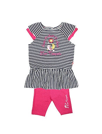 Lee Cooper - Ensemble bébé robe et legging à motif