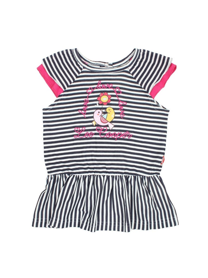 Lee Cooper - Ensemble bébé robe et legging à motif Bleu marine - Kiabi