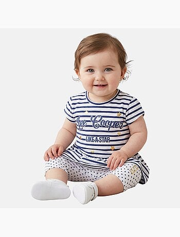 Lee Cooper - Ensemble bébé robe et legging à motif