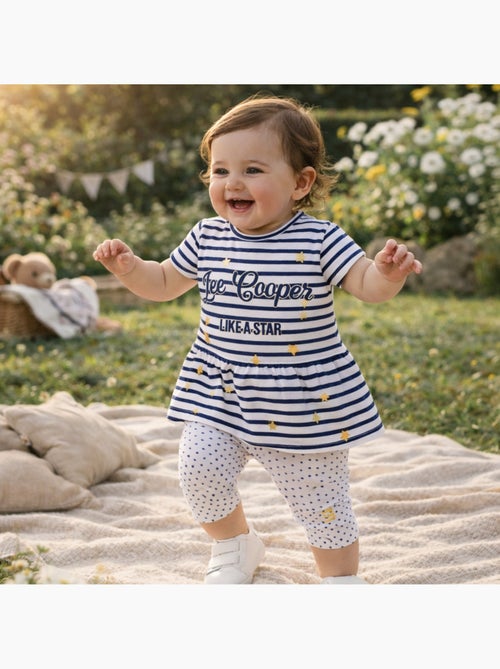 Lee Cooper - Ensemble bébé robe et legging à motif - Kiabi