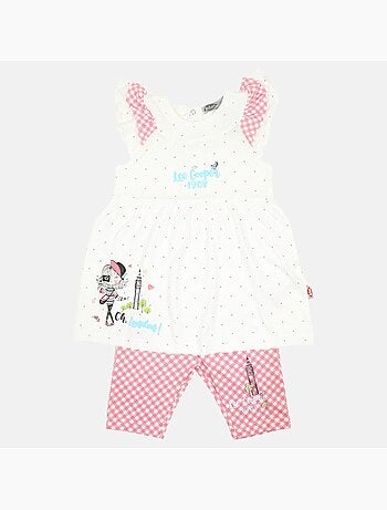 Lee Cooper - Ensemble bébé robe et legging à motif