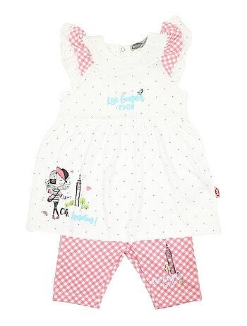Lee Cooper - Ensemble bébé robe et legging à motif