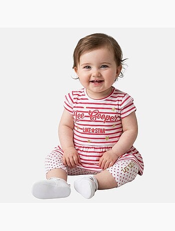 Lee Cooper - Ensemble bébé robe et legging à motif