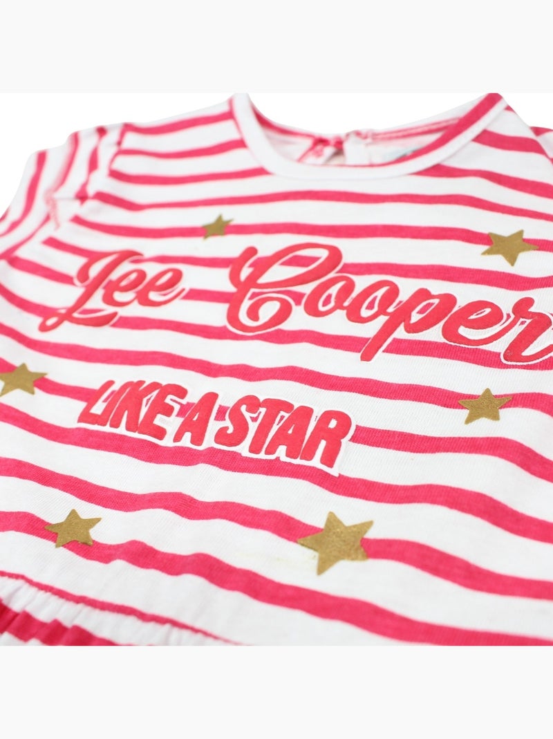 Lee Cooper - Ensemble bébé robe et legging à motif Rouge - Kiabi