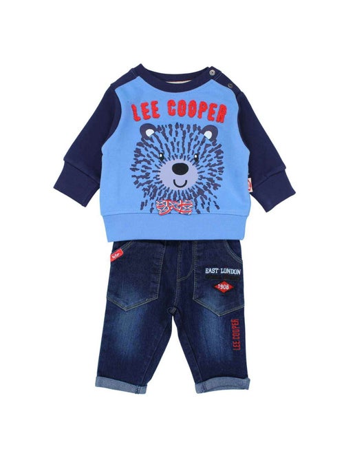Lee Cooper - Ensemble bébé sweat et pantalon imprimé - Kiabi
