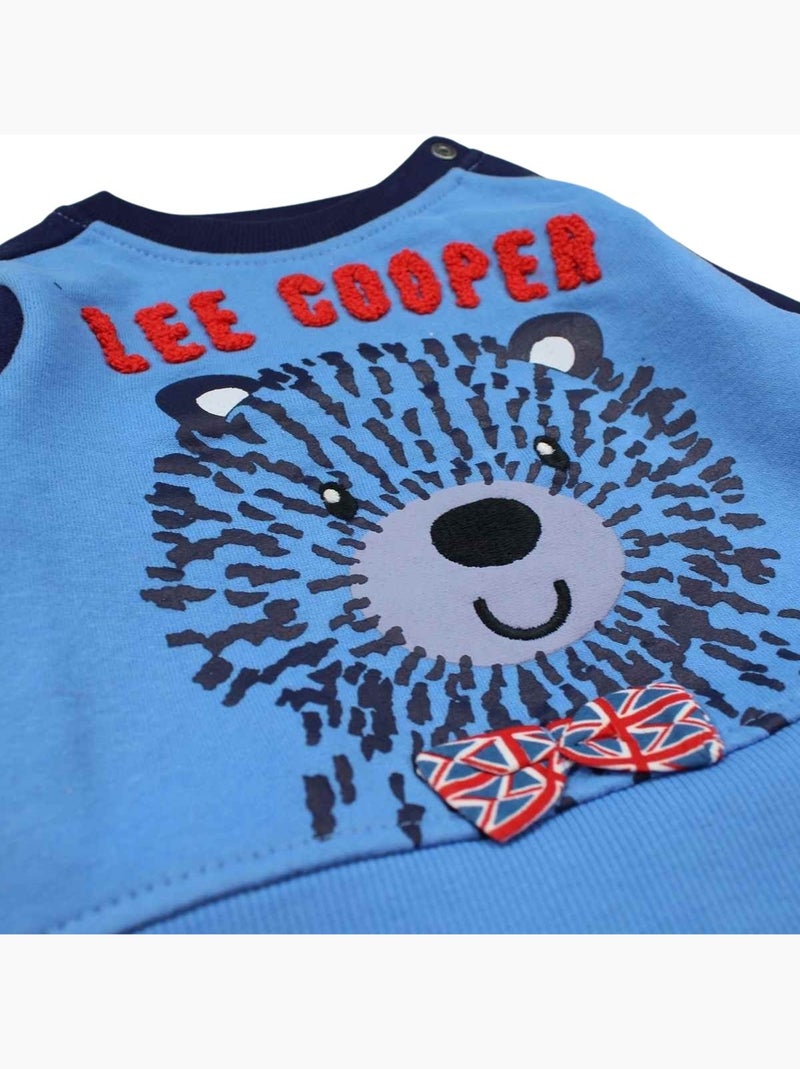 Lee Cooper - Ensemble bébé sweat et pantalon imprimé Bleu marine - Kiabi