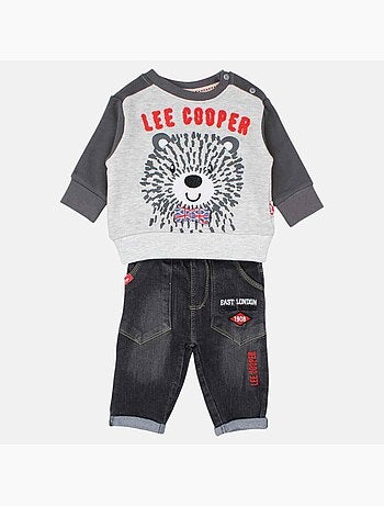 Lee Cooper - Ensemble bébé sweat et pantalon imprimé