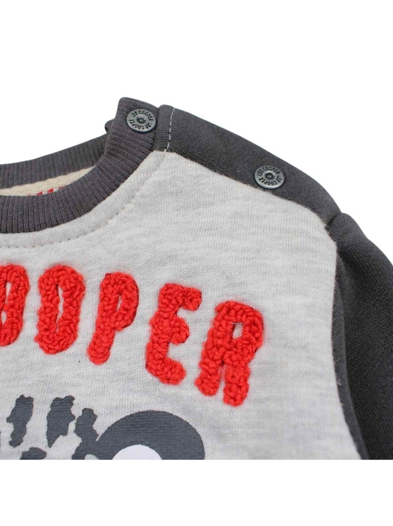 Lee Cooper - Ensemble bébé sweat et pantalon imprimé Gris - Kiabi