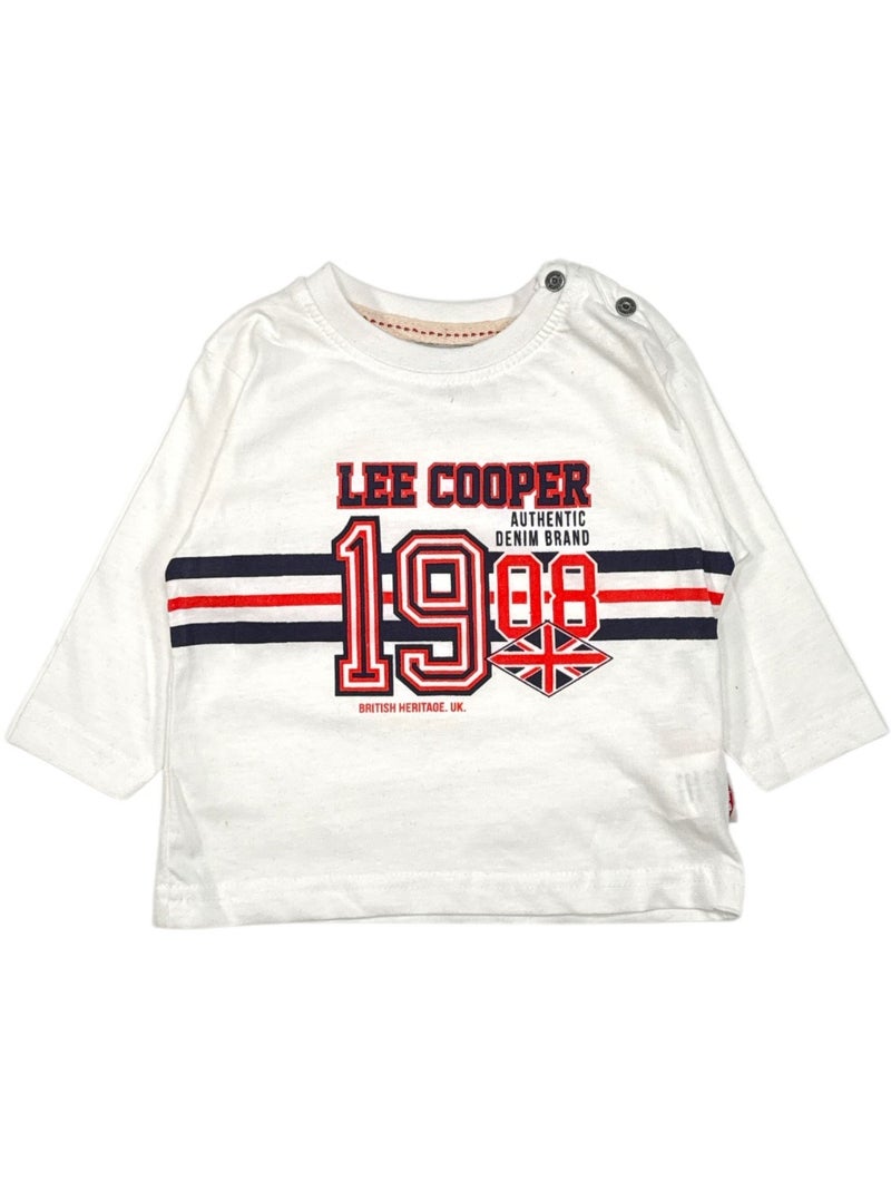 Lee Cooper - Ensemble bébé t-shirt avec chemise et pantalon Rouge - Kiabi