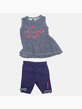 Lee Cooper - Ensemble bébé t-shirt et legging à motif