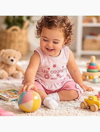 Lee Cooper - Ensemble bébé t-shirt et legging à motif