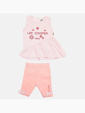 Lee Cooper - Ensemble bébé t-shirt et legging à motif