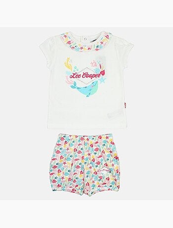 Lee Cooper - Ensemble bébé t-shirt et short