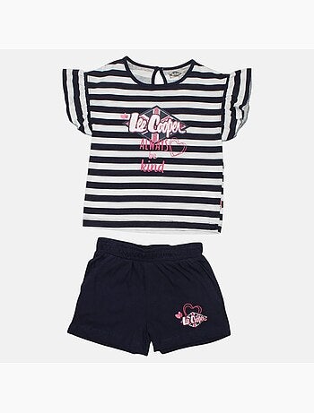 Lee Cooper - Ensemble bébé t-shirt et short
