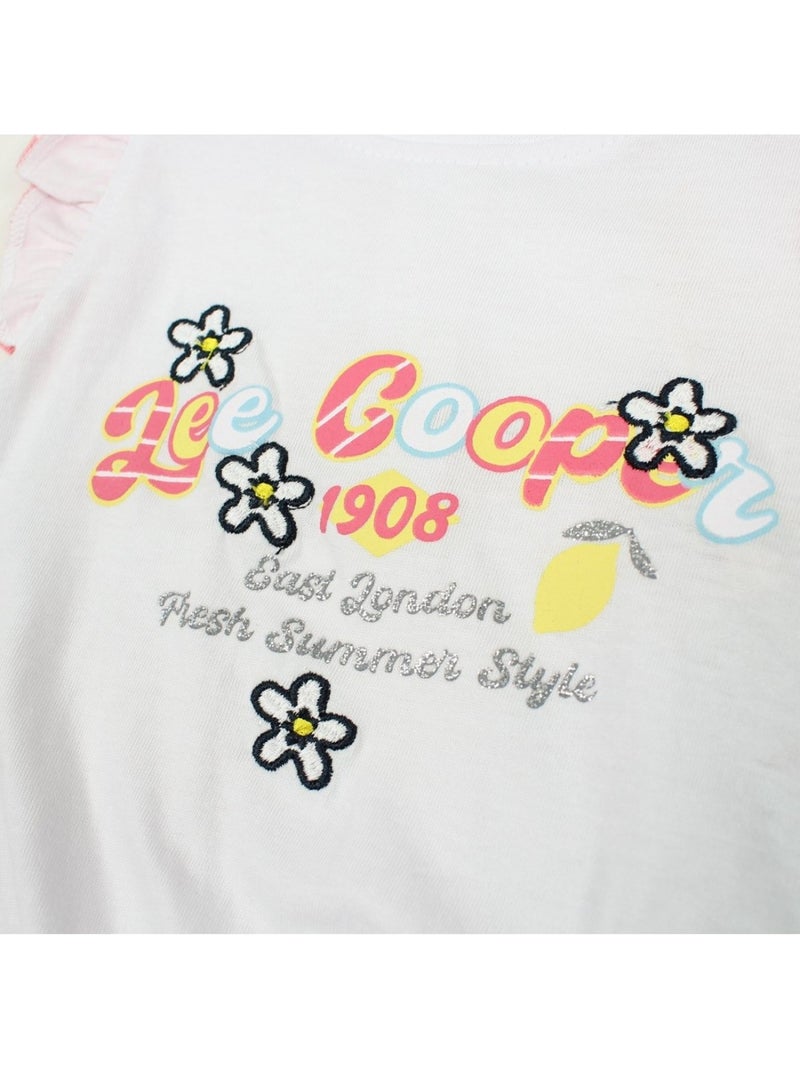 Lee Cooper - Ensemble bébé t-shirt et short Rose - Kiabi