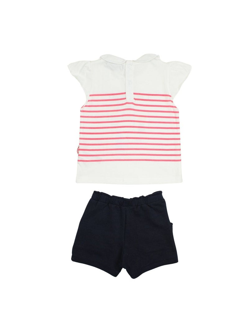 Lee Cooper - Ensemble bébé t-shirt et short Rose - Kiabi