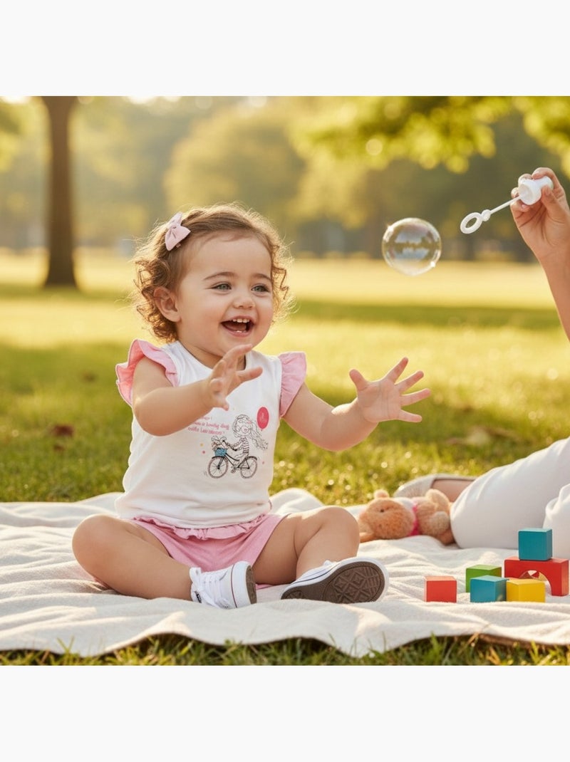 Lee Cooper - Ensemble bébé t-shirt et short Rose - Kiabi