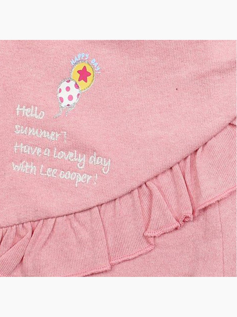 Lee Cooper - Ensemble bébé t-shirt et short Rose - Kiabi