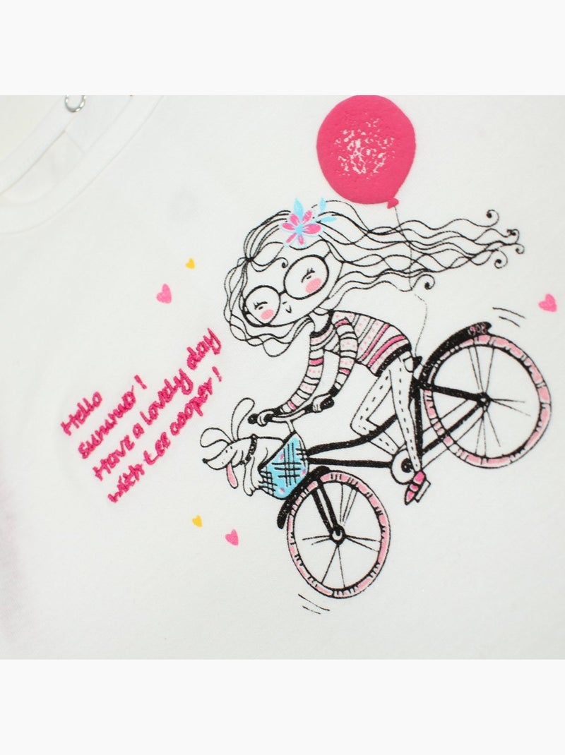 Lee Cooper - Ensemble bébé t-shirt et short Rose fushia - Kiabi