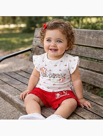 Lee Cooper - Ensemble bébé t-shirt et short