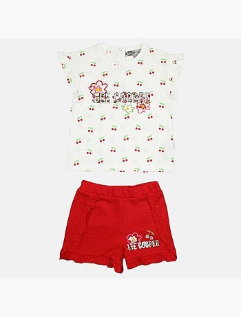 Lee Cooper - Ensemble bébé t-shirt et short