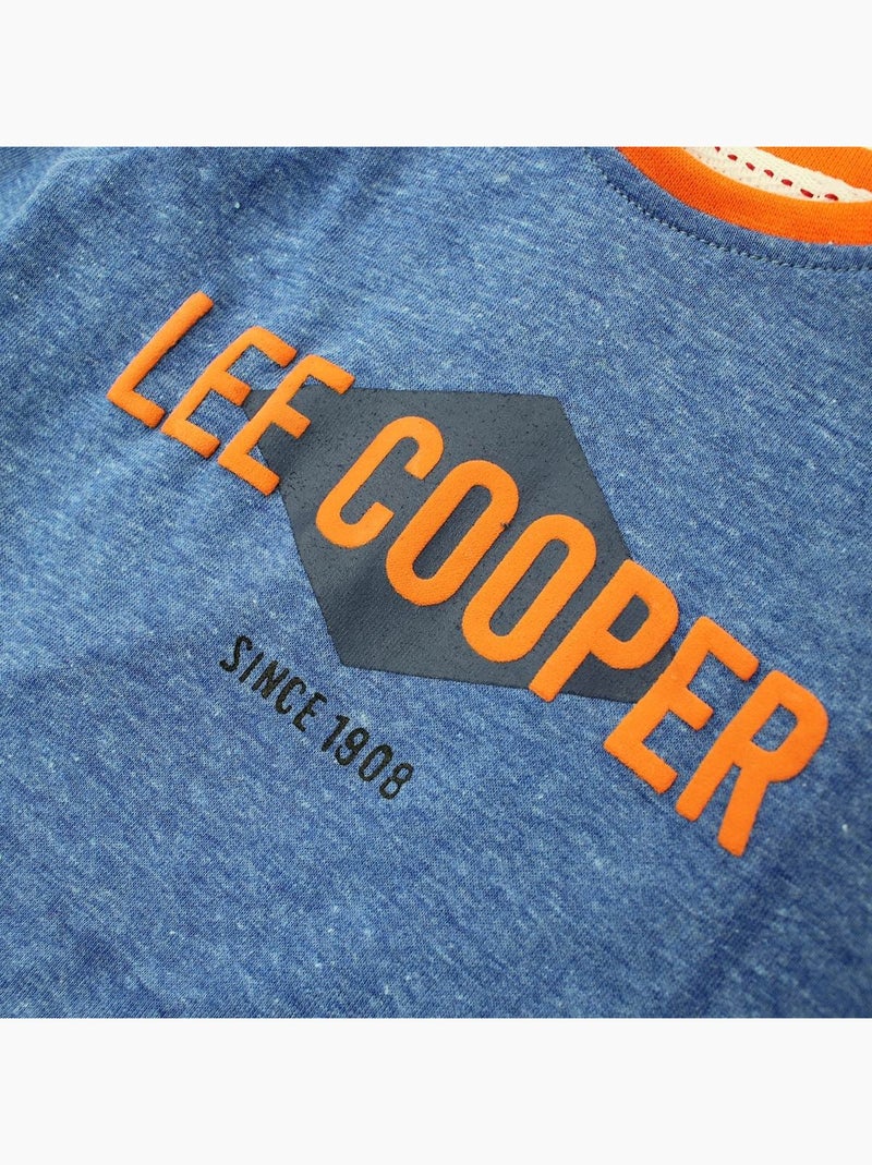 Lee Cooper - Ensemble bébé t-shirt manches longues avec veste et pantalon Bleu marine - Kiabi