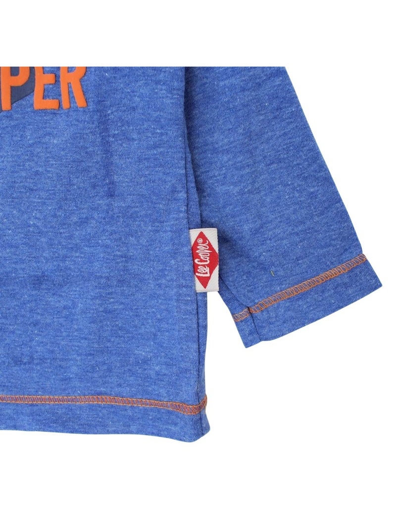 Lee Cooper - Ensemble bébé t-shirt manches longues avec veste et pantalon Bleu marine - Kiabi