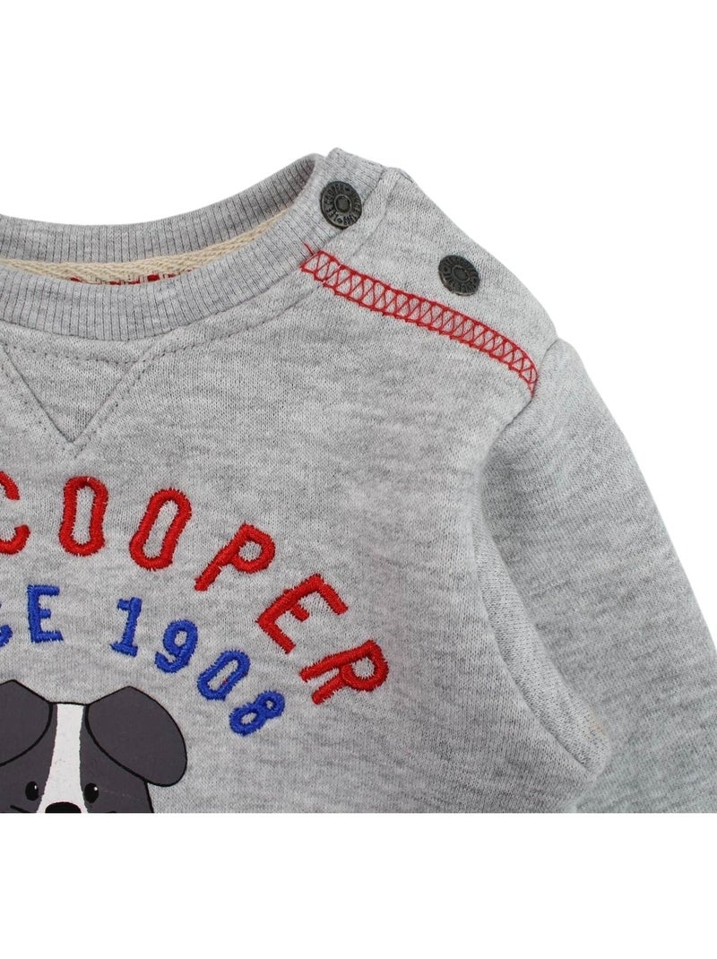 Lee Cooper - Ensemble bébé t-shirt manches longues avec veste et pantalon Rouge - Kiabi