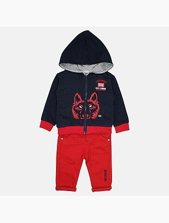Lee Cooper - Ensemble bébé veste à capuche et pantalon