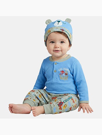 Lee Cooper - Ensemble Body et Legging avec Bonnet bébé