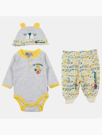 Lee Cooper - Ensemble Body et Legging avec Bonnet bébé