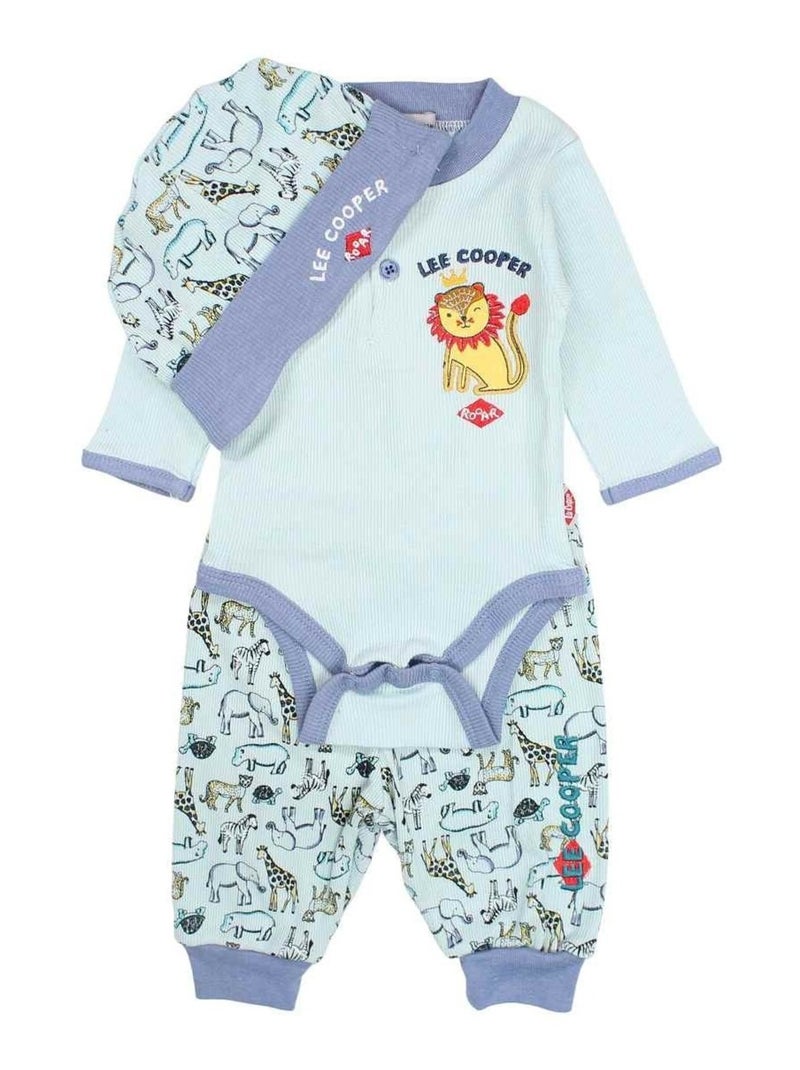 Lee Cooper - Ensemble Body et Legging avec Bonnet bébé Lee Cooper Bleu - Kiabi
