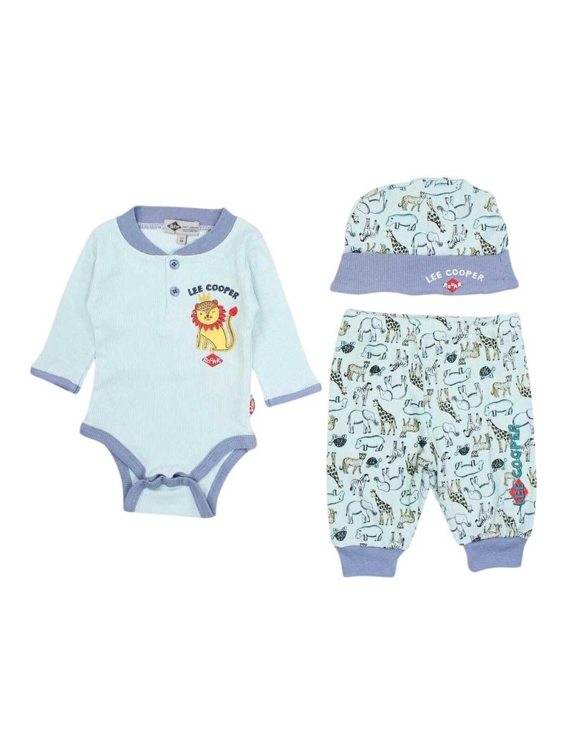 Lee Cooper - Ensemble Body et Legging avec Bonnet bébé Lee Cooper Bleu - Kiabi