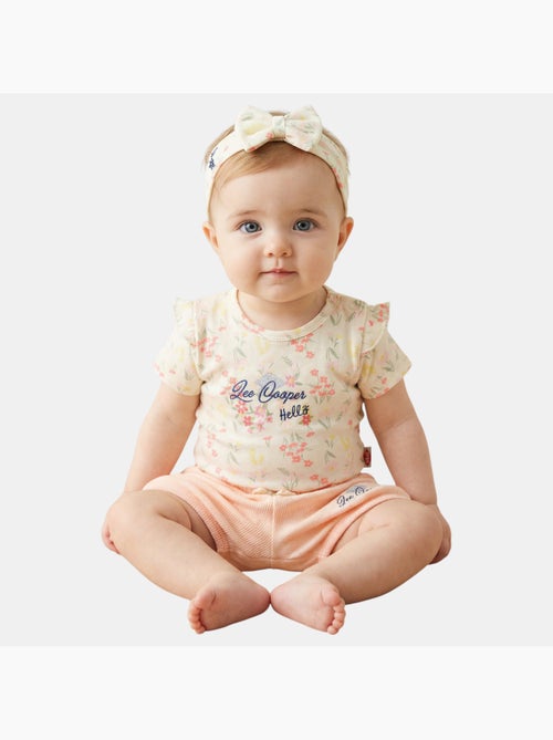 Lee Cooper - Ensemble body et short fille avec motifs floraux - Kiabi