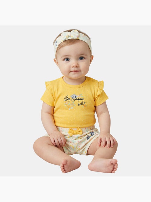 Lee Cooper - Ensemble body et short fille avec motifs floraux - Kiabi