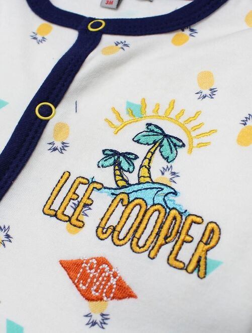 Lee Cooper - Ensemble ​​Body grenouillère bavoir bébé garçon Imprimé Logo - Kiabi
