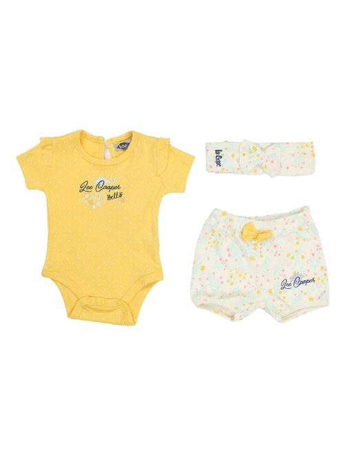 Bébé / Kinder - bandeau fille - hiver - 6-12 mois - jaune