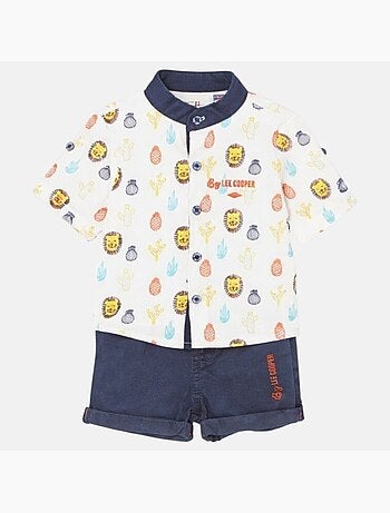 Lee Cooper - Ensemble chemisier et short bébé garçon