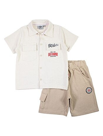 Lee Cooper - Ensemble chemisier et short bébé garçon imprimé
