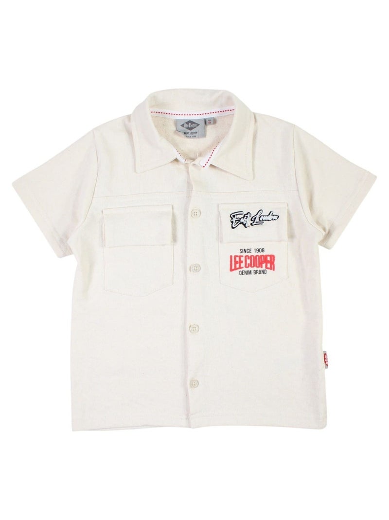 Lee Cooper - Ensemble chemisier et short bébé garçon imprimé Beige - Kiabi