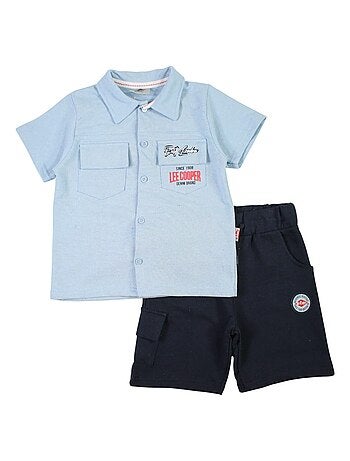 Lee Cooper - Ensemble chemisier et short bébé garçon imprimé
