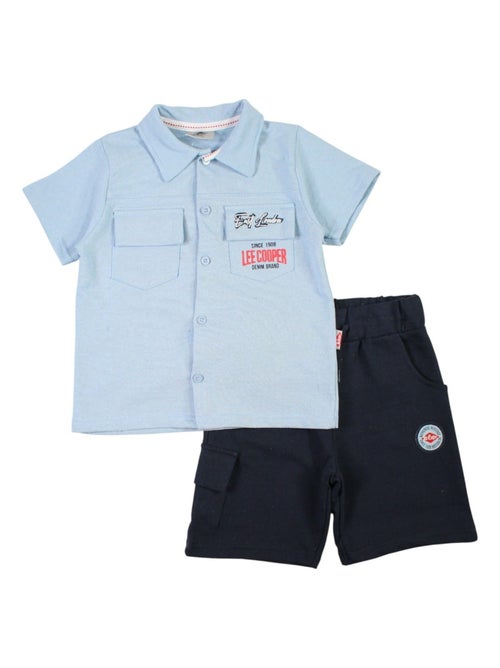Lee Cooper - Ensemble chemisier et short bébé garçon imprimé - Kiabi