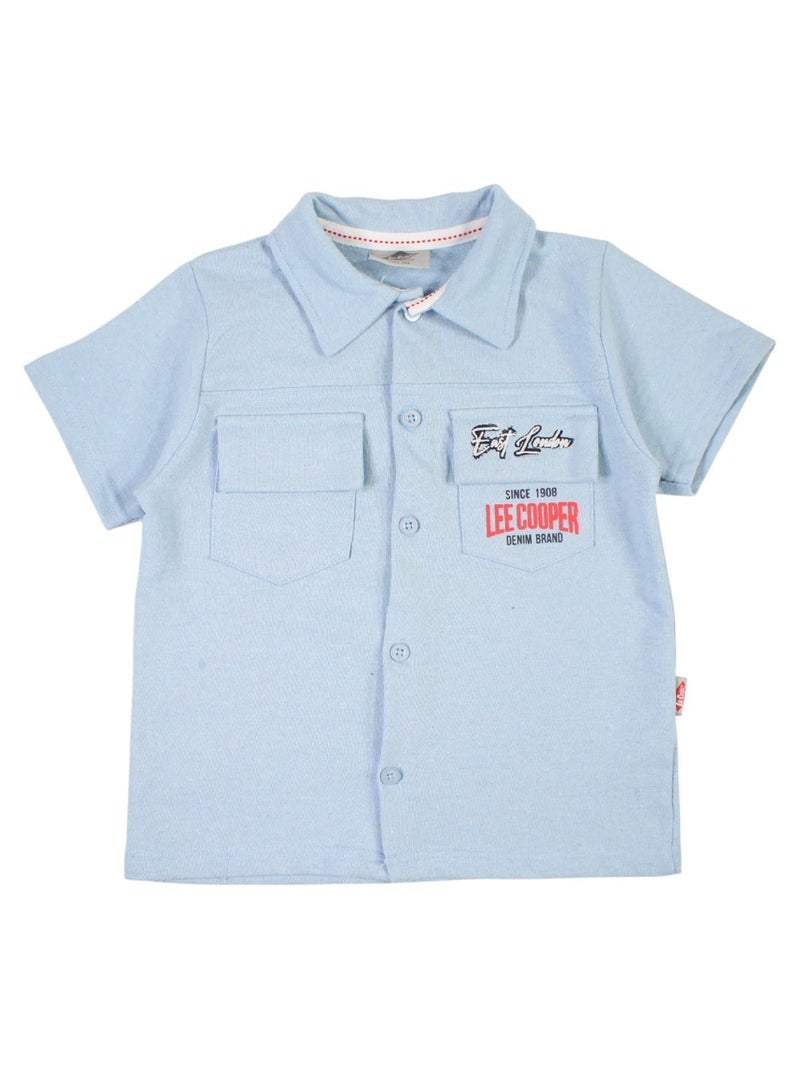 Lee Cooper - Ensemble chemisier et short bébé garçon imprimé Bleu - Kiabi