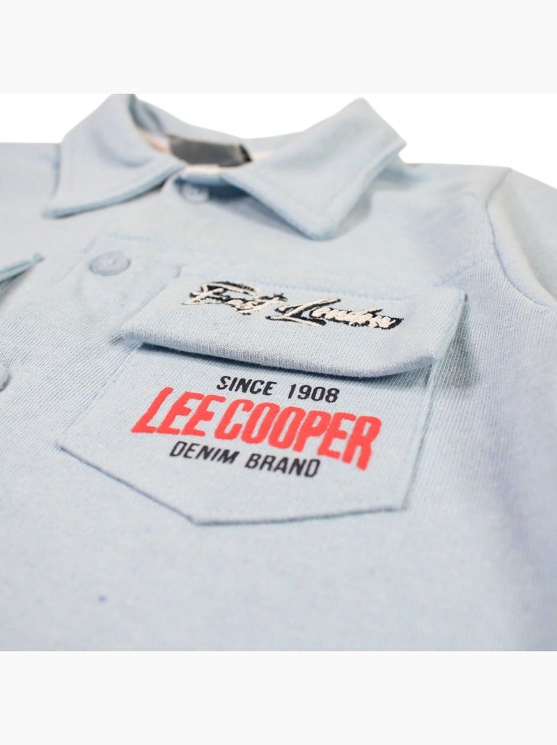 Lee Cooper - Ensemble chemisier et short bébé garçon imprimé Bleu - Kiabi