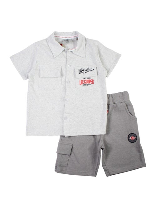 Lee Cooper - Ensemble chemisier et short bébé garçon imprimé - Kiabi