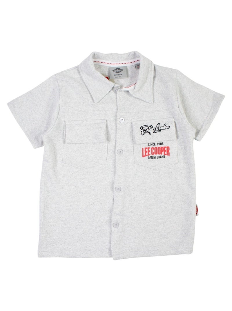 Lee Cooper - Ensemble chemisier et short bébé garçon imprimé Gris - Kiabi
